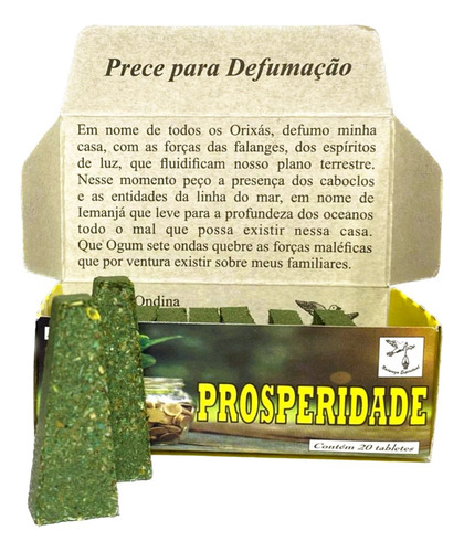 Defumador Incenso De Ambiente Prosperidade Caixa Com 20