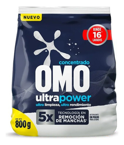 Omo Detergente Matic En Polvo 800 Gr