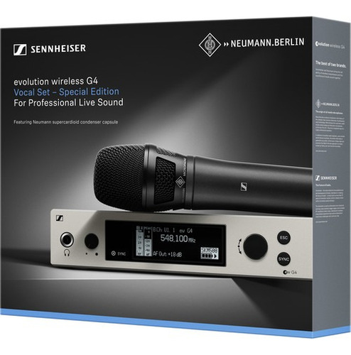 Micrófono Inalámbrico Sennheiser Ew 500g4-kk205 Color Negro