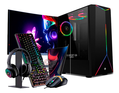 Pc Gamer Montado Barato Com 16gb Ssd 560gb / Kit Game + Wifi