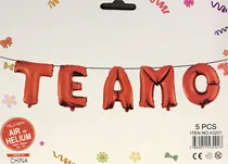 Comprar Kit Balão Metalizado Frase Te Amo - Decoração Romântica