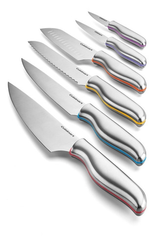 Set De Cuchillos De Acero C/ Protectores Cuisinart C77-12pcs