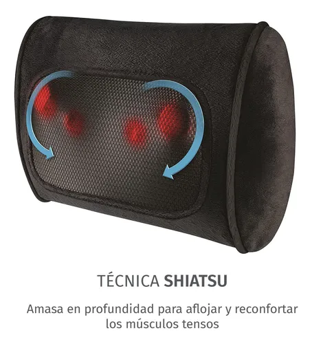 Almohada Masajeadora Shiatsu Con Calor Relajante Homedics