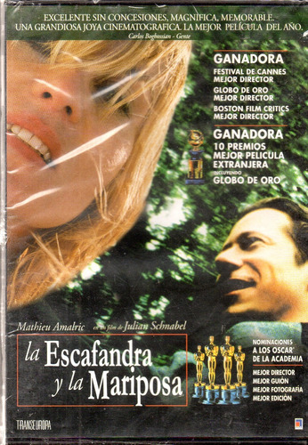 La Escafandra Y La Mariposa - Dvd Nuevo Orig Cerrado - Mcbmi