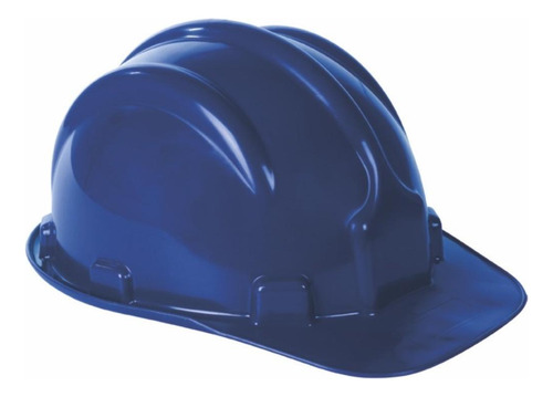 Capacete Com Carneira Plastcor Plastico Azul Escuro  7000046