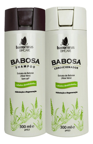  Barro Minas Aloe Vera Shampoo E Condicionador Fortalecedor