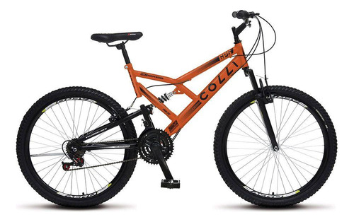 Bicicleta Colli Bike Aro 26 Aero 21 Marchas Freios V-brake Cor Laranja