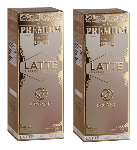 2 Cajas Café Latte Organo Gold Con Ganoderma 
