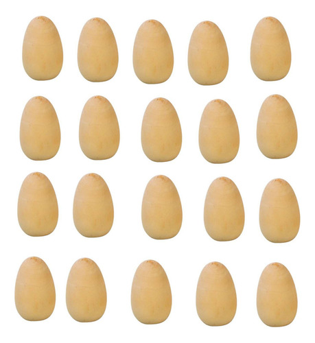 5 Unids Madera Huevos Falsos Juguete Educativo Pintado S