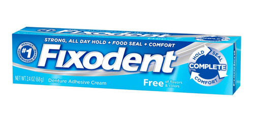 Adhesivo Fixodent Dentadura Postiza 2.4 Oz Bucal Dientes