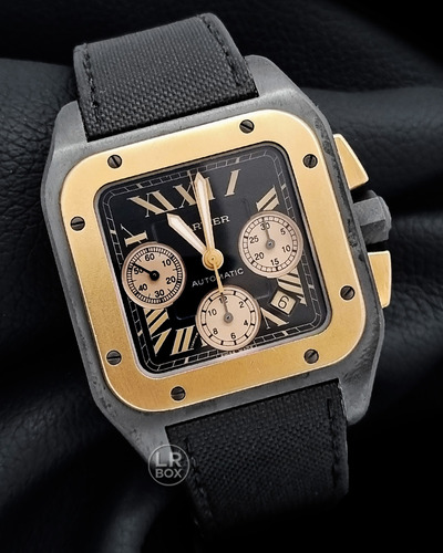 Cartier Santos 100 Xl Chronograph Rosegold & Titanium Dlc (Usado)
