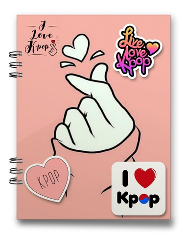 Cuaderno I Love K-pop 15x20 Cms 100 Hojas