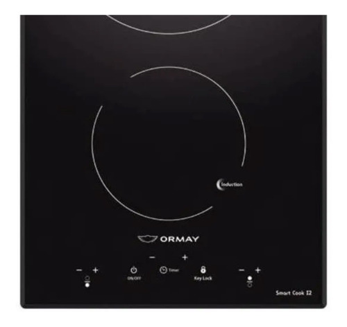 Imagen 2 de 6 de Anafe Electrico A Induccion Ormay 2 Hornallas Smart Cook I2