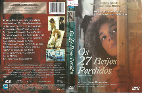 Dvd - Os 27 Beijos Perdidos - Nana Djordjadze