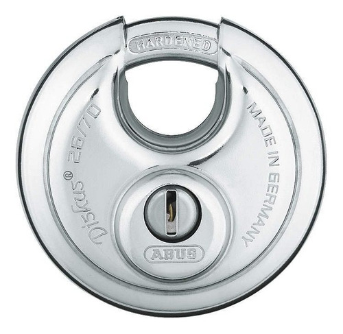 Abus 26/70 Disco De Acero Endurecido Candado Con Llave Igual