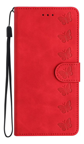 Funda Tipo Billetera De Cuero Con Forma De Mariposa For