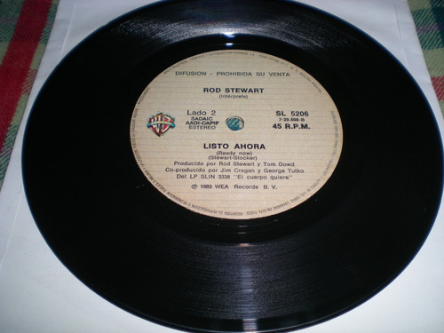 Rod Stewart / Baby Jane + Listo Ahora Vinilo Simple C2