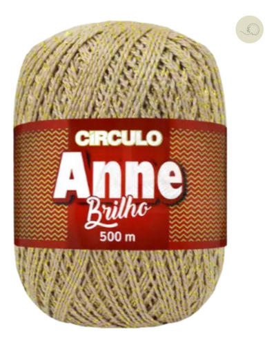 Linhas De Tricô Crochê Anne Brilho 500m Sofisticação Brilho Cor Casulo 7532