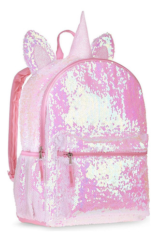 Mochila Unicornio 2 Vías Con Lentejuelas Critter 16 (rosa,