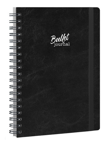 Caderno Pontilhado Bullet Journal Capa Dura Luxo 90g 18x25cm
