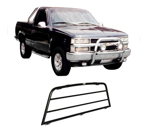 Grade Vigia Silverado 1997 A 2003 Preto