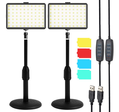 Kit De Luz Led Usb Regulable Para Foto, Video, 2 Piezas