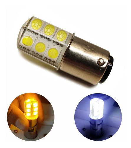 Lampara  Led De 2 Polos (despareja) 12 Led De 12v Siliconado