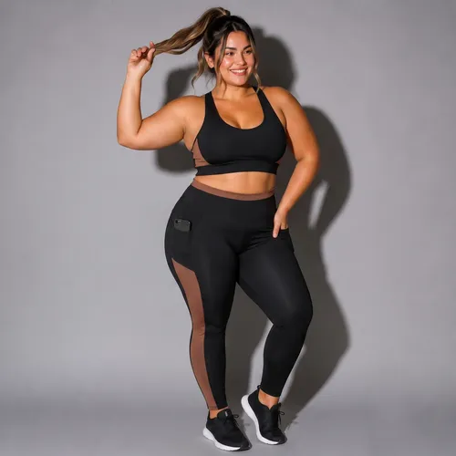 Conjunto Fitness Plus Size: De R$ 123,17 por R$ 35,69! 🏋️‍♀️