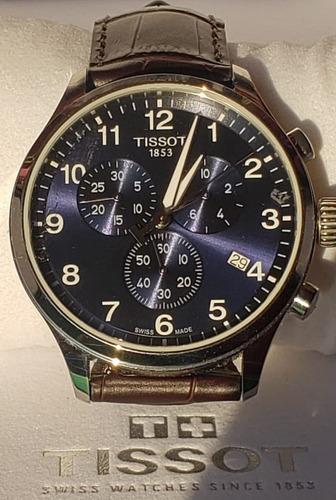 Tissot Chrono Xl Reloj Deportivo Acero Inoxidable Excelente Café Azul Azul (Usado)