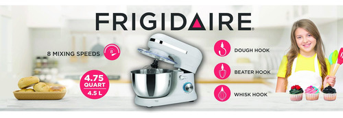 Frigidaire 4.5l Retro Stand Mixer (branco)