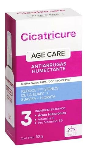 Cicatricure Age Care Humectante X 50g Antiarrugas 3 En 1 