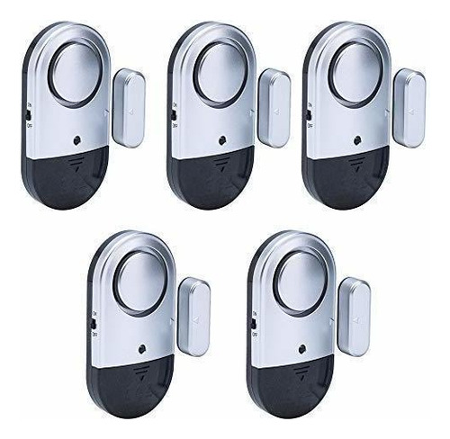 Alarma De Puerta Y Ventana 5 Pcs Sensor Magnético De Seguri