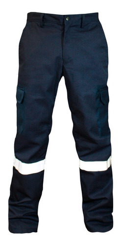 Pantalón Industrial Reflejantes Cargo Seguridad Uso Rudo 