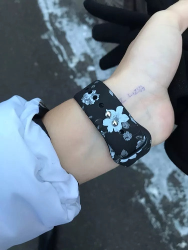 Extensible Apple Watch Silicón Flores Variadas