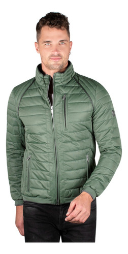 Chamarra Hombre Greenlander Pol8024 Líneas Hombros Bolsillo