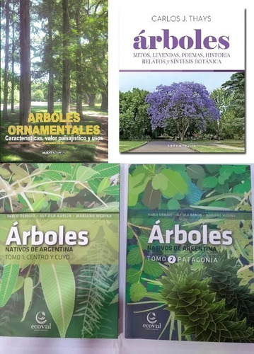 Combo 4 Libros De Árboles Argentinos