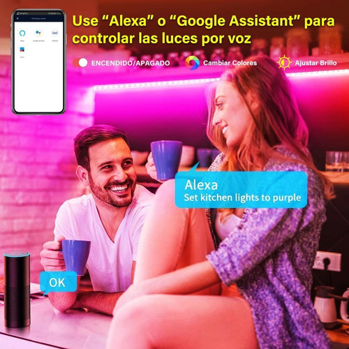 Tiras Luces Led 15m Alexa Led Rgb Luces Led Alexa Magic Home