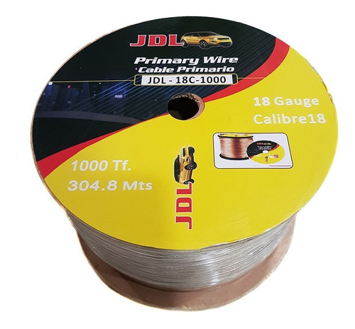 Cable Parlante Jdl Oxigenado Calibre 18 Rollo 304 Mts