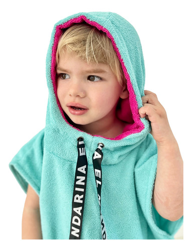 Poncho Toalla Microfibra Niños 4 A 6 Años