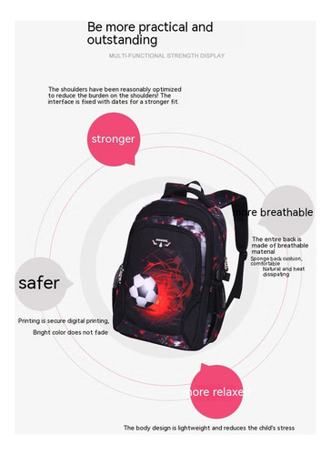 . Mochila De FĂștbol Con MĂșltiples Compartimentos Para