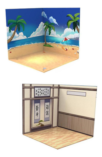 Fondo De Figura De Acción A Escala 2x1:12 Escena De Diseño