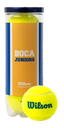 Tubo 3 Pelotas Tenis Padel Wilson Boca Juniors Ed Limitada 
