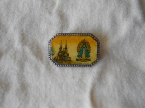 Pin Prendedor Vintage Basilica Y Virgen De Lujan Decada 60  