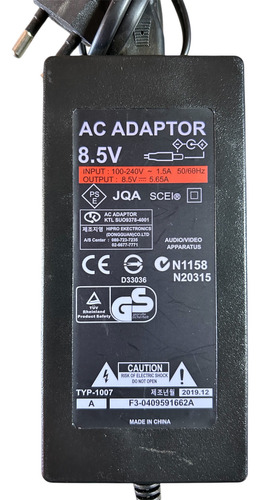 Transformador De 8.5v Para Play2