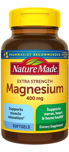 Magnesio 400mg Nature's Made Cápsulas Blandas