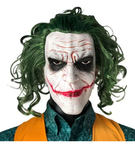K Máscara Joker Cabeza Halloween Látex Payaso Guason