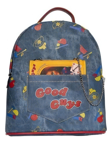 Mini Backpack Bioworld Entertainment Earth Exclusive - Good Guys Chucky Color Amarillo