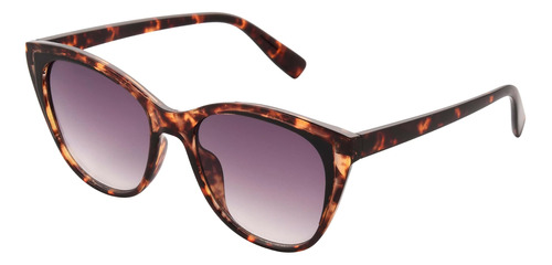 Nine West Mujeres Amber Cateye Gafas De Sol, Tortuga, 52 Mm