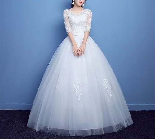 Vestido De Novia Princesa Blanco Nuevo Envío Gratis