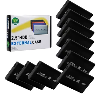 10 Piezas Gabinete Carcasa Disco Duro 2.5 Sata Usb 2.0 Case